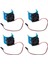 1/10 Rc Araba Için 5V Soğutma Fanlı 4x Metal Isı Emici 540 550 3650 Boyutlu Motor (Yurt Dışından) 1