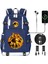 Jurassic World Dominion 3 Yüksek Kaliteli Çocuk Sırt Çantası Erkek Öğrenciler Schoolbag USB Şarj Gençler Dizüstü Omuz Çantası (Yurt Dışından) 4