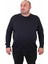 Mocgrande Büyük Beden Sıfır Yaka Classic Sweat 23216 Lacıvert 1