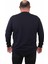 Mocgrande Büyük Beden Sıfır Yaka Classic Sweat 23216 Lacıvert 3
