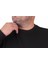 Mocgrande Büyük Beden Sıfır Yaka Classic Sweat 23216 Sıyah 4