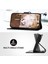 Apple iPhone Xr Kart Tutuculu Deri Manyetik Folyo Kapak, Kickstand - Tpu Darbeye Dayanıklı Dayanıklı Koruyucu Telefon Kılıfı (Yurt Dışından) 3
