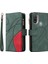 Durumda Motorola E20/E30/E40 Dokuz Kart Yuvalı Zip Cüzdan Suni Deri Manyetik Kapatma Telefon Kılıfı (Yurt Dışından) 3