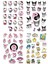 Kuromi Hello Kitty Keroppi My Melody 4 Sayfa 77 Etiket Planlayıcı Telefon Sticker Seti 2