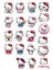 Kuromi Hello Kitty Keroppi My Melody 4 Sayfa 77 Etiket Planlayıcı Telefon Sticker Seti 3