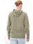 TB0A6FKM5901 Timberland Ls Cursive Hoodie Sweatshirt Regular Erkek Sweatshirt Haki 3