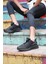 27366 Kadın Sneaker Spor Ayakkabı Siyah Gri 2