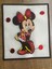 23X19 cm 3 Boyutlu Minnie Mause Kabartma Taşlı Boncuk Payet Işleme Arma Aplike 1