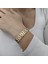 12 mm Gold Çelik Taşlı Bayan Kelepçe Bileklik EU17SR 4