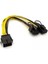 8 Pin Power Çoğaltıcı Kablo 8 Pin Ekran Kartı Power Çoğaltıcı Kablo 20 cm 2