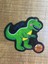 10X11 cm Ütü Ile Yapışan Dino Çizgi Film Karakteri Arma Yama 1