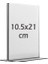 10 5 x 21 cm T Tipi Dikey Şeffaf Föylük Menü Broşür Etiket Fotoğraflık Masaüstü Stand Sehpa Sunum 1