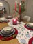 Tuğçe Demir Home Design Blue Blanc Yılbaşı Desen Runner Supla Set 3