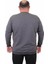 Büyük Beden Sıfır Yaka Classic Sweat 23216 Antrasıt 3
