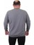 Büyük Beden Sıfır Yaka Classic Sweat 23216 Grı 3
