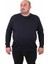 Büyük Beden Sıfır Yaka Classic Sweat 23216 Lacıvert 1