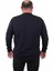 Büyük Beden Sıfır Yaka Classic Sweat 23216 Lacıvert 3