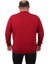Büyük Beden Sıfır Yaka Classic Sweat 23216 Bordo 3