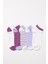 5'li Paket Kadın Step Çorap Lila 6