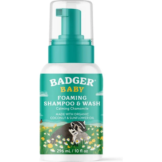 Badger Köpüklü Bebek Şampuan ve Yıkama