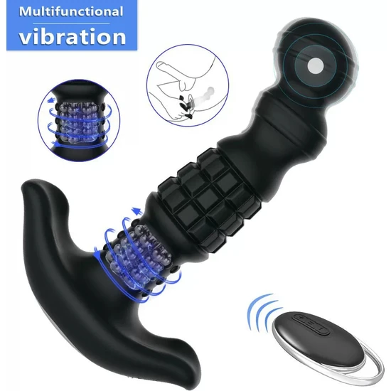 Pure Love Abake Kablosuz Kumandalı 360&DEG; Dönebilen Rotasyonlu Titreşimli Uyarıcı Anal Vibratör