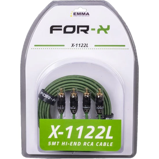 For-x Forx X-1122L 2 Rca + 2 Rca Bakır 5 Metre Kablo