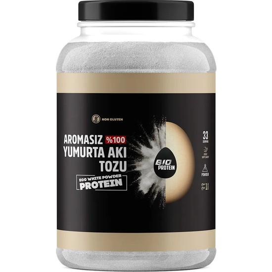 Bio Protein Saf Yumurta Akı Tozu 1 kg (Yumurta Akı Proteini)