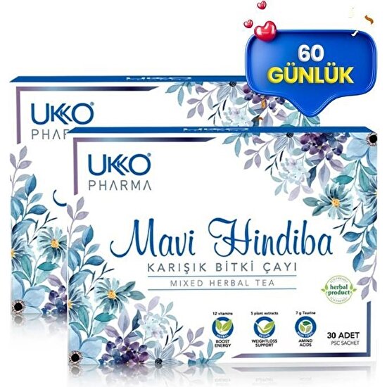 Ukko Pharma 60 Günlük Mavi Hindiba Karışık Bitki Çayı