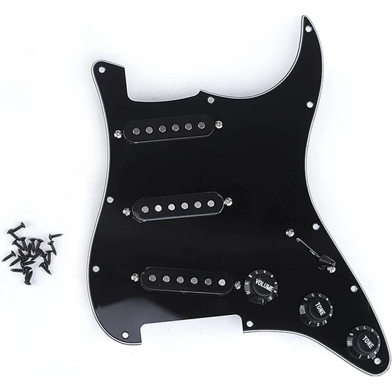 Sagrado Tek Bobin Sss Elektro Gitar Pickguard Pickup Yüklü Kablolu Scratch Plaka 11 Delik 3ply St Sq Gitar Için (Yurt Dışından)