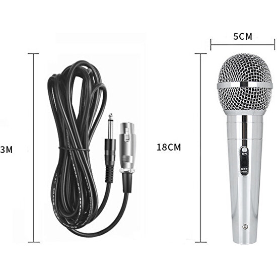 Gorgeous Mikrofon El Profesyonel Kablolu Metal Dinamik Mikrofon (Yurt Dışından)