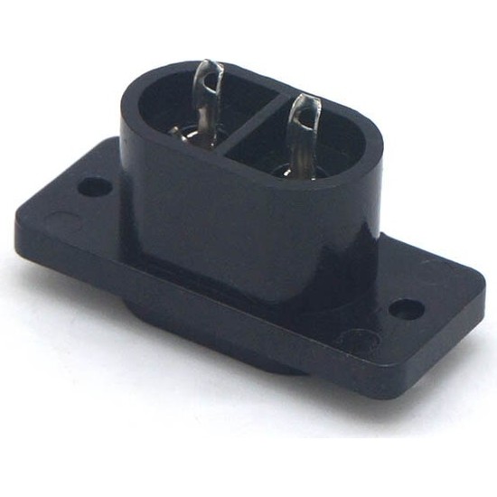 Adaptador Enchufe C20 Montaje En Panel 250V 16A | Conector IEC 3 Clavijas Recto | Pack De 3 Unidades
