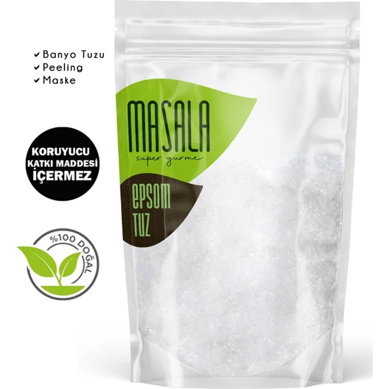 Masala Epsom Tuz 1 kg (Ingiliz Tuzu- Magnezyum Sülfat) Magnesium Sulfate