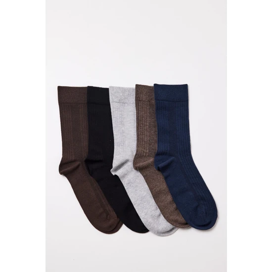 Katia&Bony 5'li Paket Erkek Soket Çorap Çok Renkli