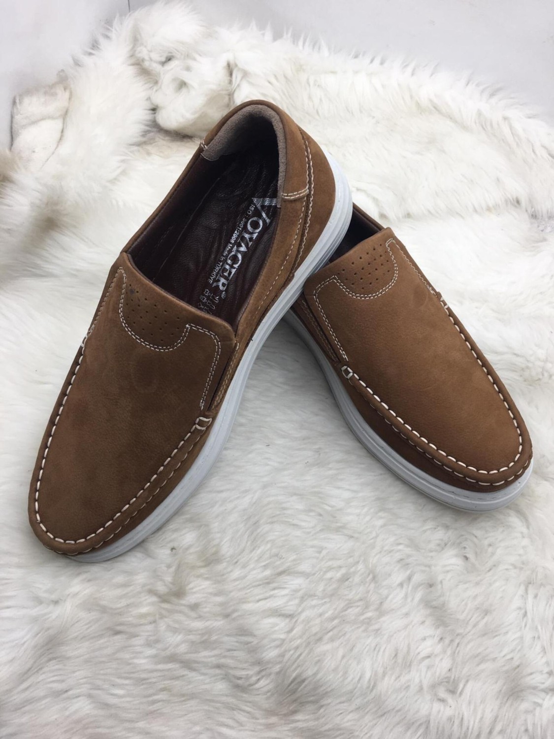 Voyager Taba Gerçek Nubuk Deri Casual Erkek Ayakkabı Taba 43 ST01814 TABA 43