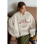 Trendypassion Only Trendwear Unisex Bej Renkli Always Be Positive Baskılı Sweatshirt Uzun Kol Rahat Kullanım