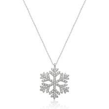 Ervanur Kartanesi Kolye - Rodyum Kaplama 925 Ayar Gümüş