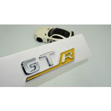 Dk Benz Gt R Krom Sarı Abs 3m 3D Bagaj Logo Amblem