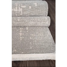 Lotus Halı Aqua Pamuklu Kolay Temizlenen Yumuşak Modern Dokuma Kesme Kilim Halı
