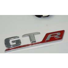 Dk Benz Gt R Krom Kırmızı Abs 3m 3D Bagaj Logo Amblem