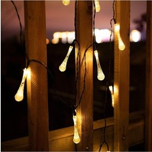 Trendkent 7 Metre Güneş Enerjili 8 Fonksiyonlu Solar LED Yılbaşı Parti Aydınlatma Su Geçirmez Panel