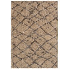Lotus Halı Aqua Pamuklu Kolay Temizlenen Yumuşak Modern Dokuma Kesme Kilim Halı