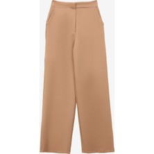 People By Fabrika Yüksek Bel Normal Deve Tüyü Kadın Pantolon PBF3W PNT 003