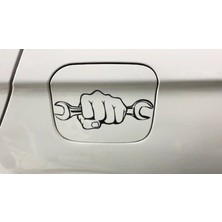 TSC Yumruk Anahtar Mekanik Sticker Araba Etiket 15X7CM