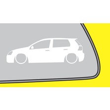 TSC Golf Mk5 Basık Kelebek Cam Stickeri 2 Adet