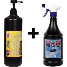 Sanayi Kimya Granürlü El Temizleme Kremi ( Sabunu ) 1 kg & Motor Jant Yıkama Sıvısı 1 Lt