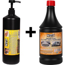 Sanayi Kimya Ponza'lı (Talaşlı) El Temizleme Kremi ( Sabunu) 1 kg & Oto, Motor ve Tır Yıkama  1 Litre