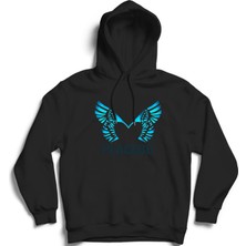 The Fame Placebo, Wings, Rock Metal Kapüşonlu Sweatshirt Hoodie