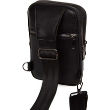 Newish Polo Kulaklı Önü Fermuarlı Çapraz Sırt Çantası-Body Bag Büyük