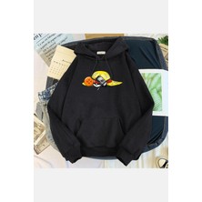 Populus Anime Sembol Kapşonlu Sweatshirt
