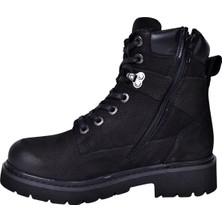 Hammer Jack 18501 Unisex Siyah Nubuk Deri Bot Rahat Kalıp Deri